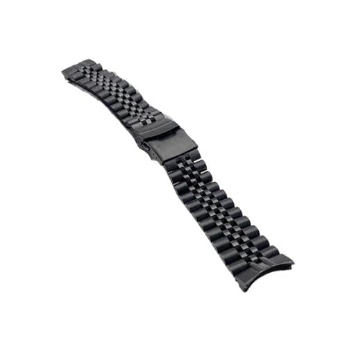 Bracelet montre 22mm acier inoxydable anti-chute à boucle déployante et maillons en arc