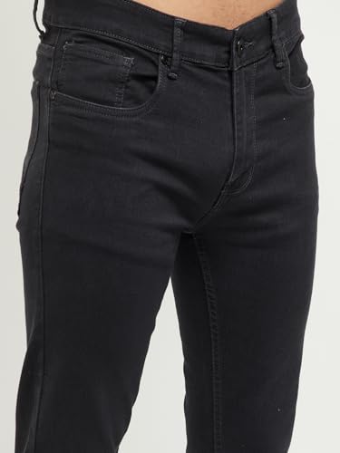 Image of Max Men's Mid Rise Washed Slim Fit Denim Jeans