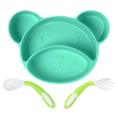 Vicloon Baby Suction Plate, Toddler Feeding Plate