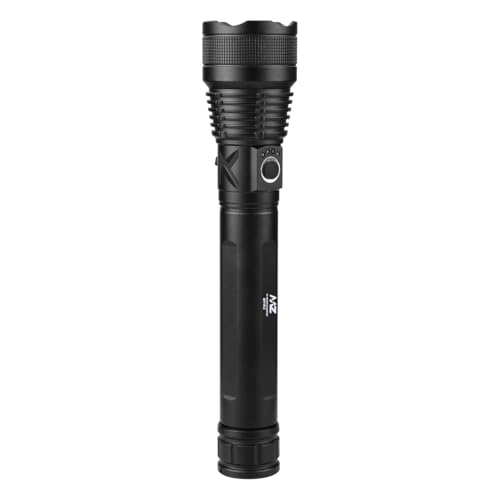 Image of Rechargeable LED Metal Torch Zoomable 5 Modes Flashlight, Super Bright 200 W LED Light with 2400mAh Battery (MZ M982)