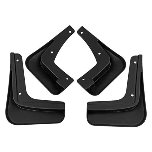 Garde-boue souple noir kit complet élargisseurs de protection pour voiture