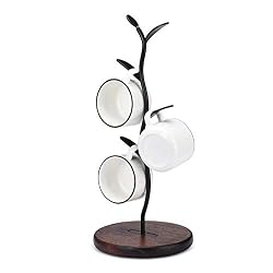 BOOKZON Mug Holder – Countertop Mug Tree For Coffee Cup Storage, Midnight Black Kitchen Organizer - View #10