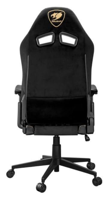 Image of COUGAR Explore Royal F Gaming Chair with Breathable Velvet Fabric & PVC Leather, 3D Armrests, Lumbar & Neck Pillows