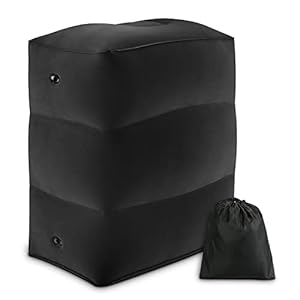 Maliton Inflatable Travel Foot Rest Pillow, Toddler Airplane Bed, Car Seat Foot Rest for Kids, Adjustable Height Leg…