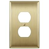 LIDER Placa de pared de metal para receptáculo dúplex,