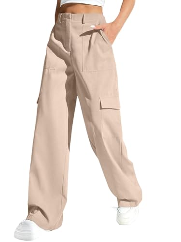 GRECIILOOKS Cargo Pants For Woman | Trousers For Womans |High Wai...