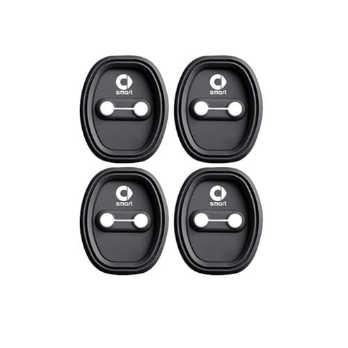 4 Pezzi Copertura Protettiva per Serratura Della Porta per Smart 451 Brabus Smart 453, Silicone Protezione per Serratura Portiera Antiruggine Antifurto Accessori