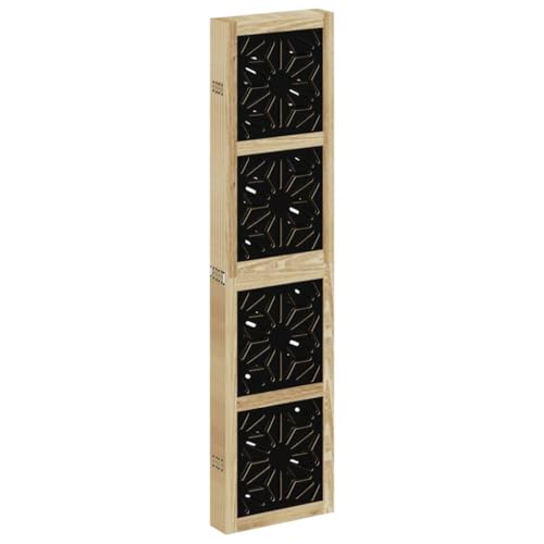 Paravent pliable 6 panneaux pour séparer une pièce sans travaux écran intimité bois massif - 6