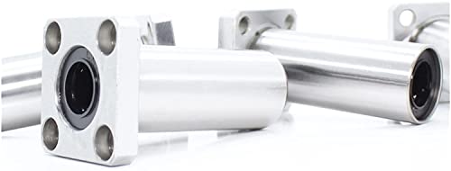 Roulement linéaire LMK8LUU et LMK12LUU long à bride carrée pour guidage d'imprimante 3D