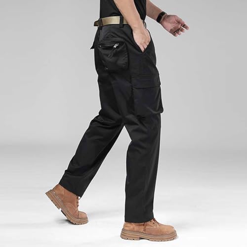 DuDubaby Big and Tall Pants for Men Vintage Paratrooper Outdoor Comfortable Casual Hiking Tactical Stretch Military Combat2