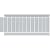 Ekena Millwork WPKP40BBD 40" Height Deluxe Beadboard 8' Length PVC Wainscoting Kit, 41-5/8"