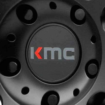 KMC Wheels Satin Black Wheel Center Hub Cap 5x4.5/114.3/115/120/112/5/127 6x5.5/139.7/135/120/4.5/114.3 KM709 Flux KM706 Impact KM707 Channel KM715 Reverb KM711 Prism KM712 Prism Truck KM713 Alkaline