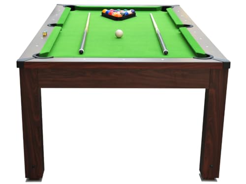 Vente-unique-Multifunktionstisch Billard & Esstisch höhenverstellbar - 207 x 114 x 79 cm - IMPERIALE – Bild 6