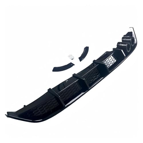 Difusor trasero negro brillante para parachoques de VW Polo MK6 AW Hatchback 17-24