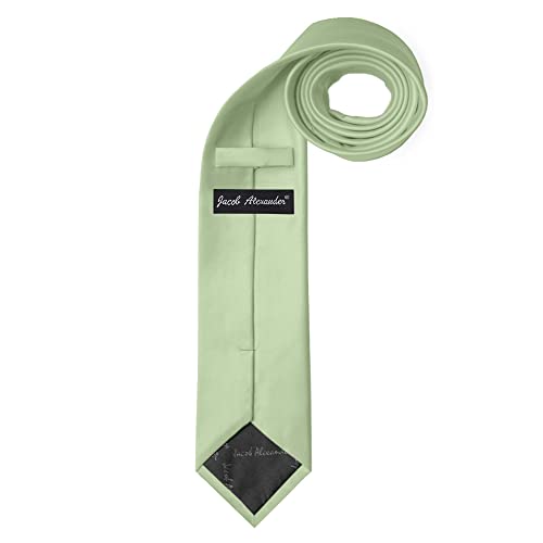 Image of Jacob Alexander Men's Extra Long Solid Color Tie