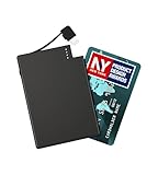 TNTOR - 2500mAh Powerbank, Super Ultra Dünn Design [nur 4 mm] Built In Kable Mini...