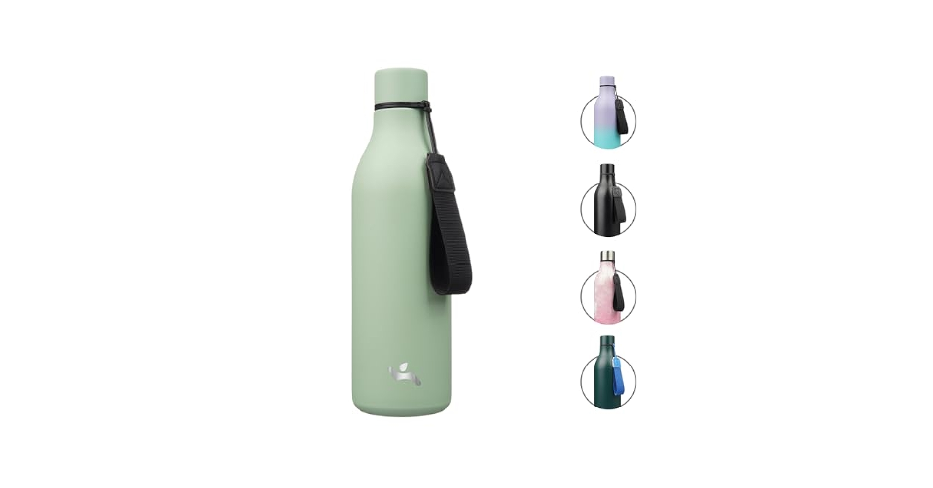 Amazon.com: Insulated Water Bottle with Strap,25 oz Double