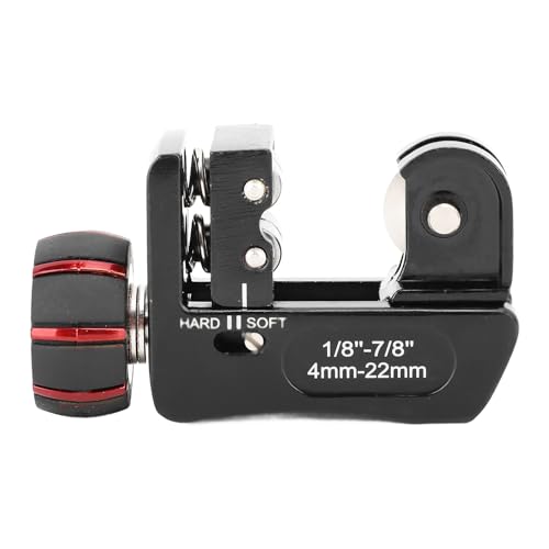 Cortatubos, Cortatubos de aleación de acero, Cortatubos Multiusos, Cortatubos Portátil Compacto para Tubos de Cobre de 4 a 22mm, Tubos de Aluminio, Mangueras de Paredes Finas