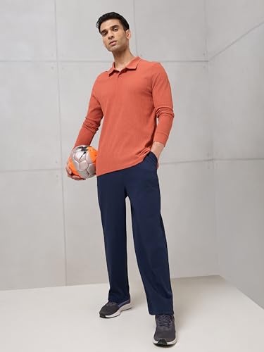 Image of TECHNOSPORT Men's Slim Fit Textured Active Out Full Sleeve T-Shirt for Gym, Sports & Regular Use