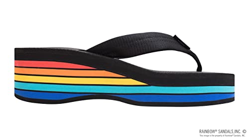 Rainbow Sandals Women's Six Layer Wedge Rubber 1" EVA Filled Nylon Strap4
