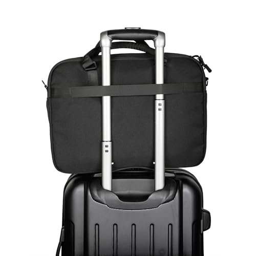 Kenneth Cole Recycled Polyester Slim 16" Laptop Business Briefcase, Black3