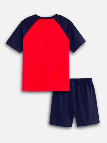 Image of Nap Chief Kids Cotton Official Marvel Superhero's Printed Co ord Sets for Boys & Girls, T Shirt and Shorts for Casual Wear