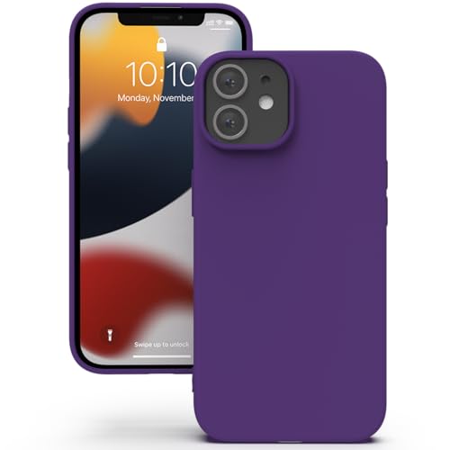 YATWIN Silicone Case for iPhone 12 Mini - Purple - Image 2