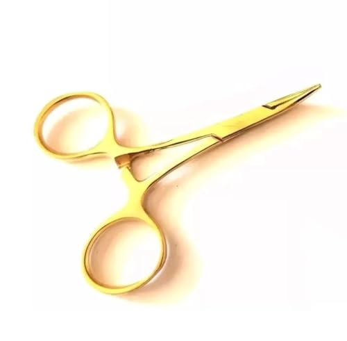 Hemostat Mosquito Forceps Full Gold 3.5