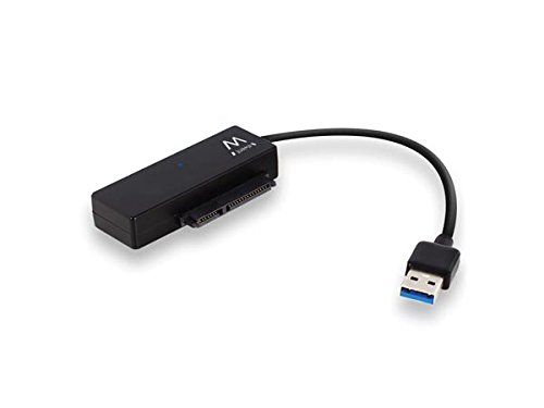 Ewent EW7018 Adapterkabel voor SSDs/harde schijven, 3.1 Gen 1 (USB 3.0) naar 2,5/3,5 inch SATA, 5 V, zwart
