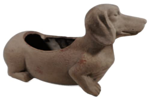 Pflanztopf Hund Dackel 21 x 13 cm Keramik Blumentopf Tier Figur Deko GTT G181