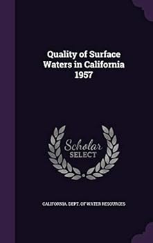 Hardcover Quality of Surface Waters in California 1957 Book