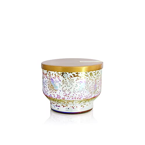 Capri Blue Pineapple Flower Scented Candles for Home - Mercury Iridescent Inverted Jar Candles - Housewarming Gifts for Women & Men - Long Burning Soy Wax Blend - Capri Blue Pineapple Flower (10 oz)