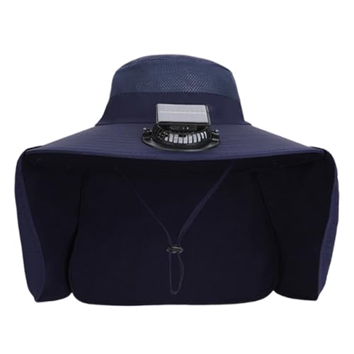 Chapeau à ventilateur solaire rechargeable USB avec ventilation frontale - 6