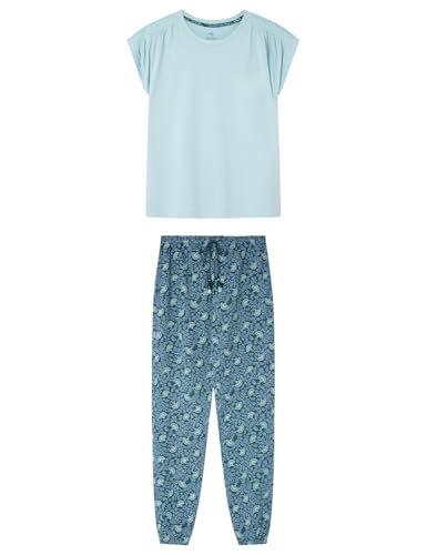 Women'secret Long Pyjama Daily Garden Pijamas, Verde, M para Mujer