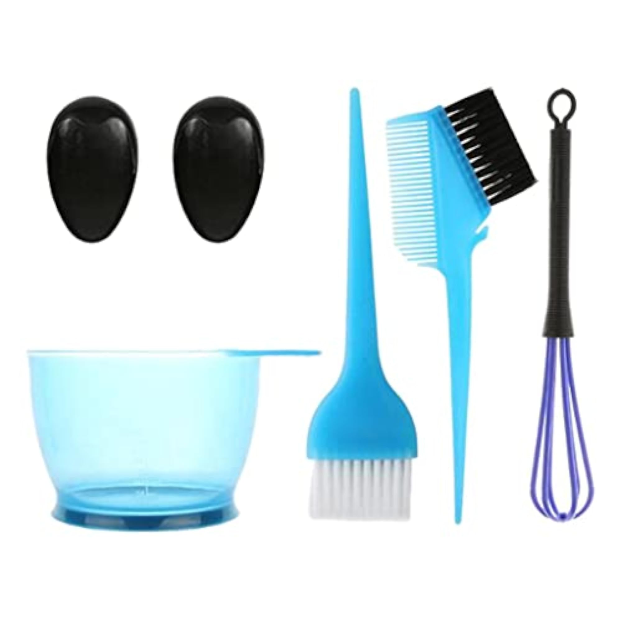 Salon Hair Colour Dye Bowl Comb Brush Set, 5pcs