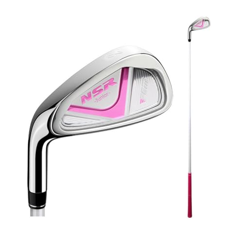 Golf Club a Mano Sinistra Set per Bambini Ragazzi Ragazze 7# 9# Ferro Leggero Grafite Albero Grafite Attrezzatura di Allenamento per Principianti con Ball Tee Outdoor Youth Sports Practice Gear