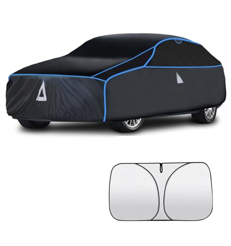 Image of Hail Protector Car Cover with Thick Multi-Layered EVA | Gift Windshield Sun Shade | Hail Protection Custom Fit Sedan Nissan Versa, BMW 3 Series, Kia Rio, Chevrolet Sonic VW Beetle etc.