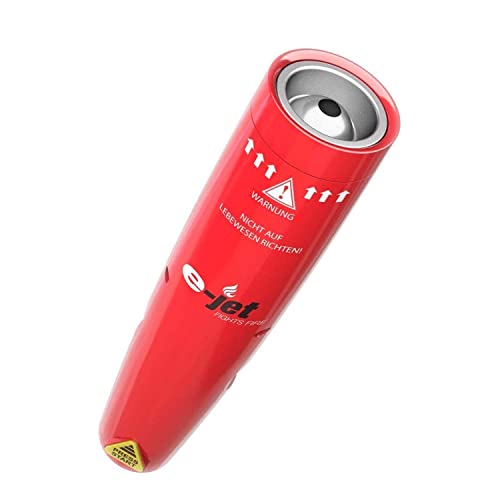 GENERALE: L'estintore e-Jet è un piccolo estintore ad aerosol di potassio (fumo) senza residui, con un grande potere estinguente e 100% privo di inquinamento. Grazie al suo funzionamento semplice e rapido, può essere utilizzato poco dopo aver individuato l'incendio.