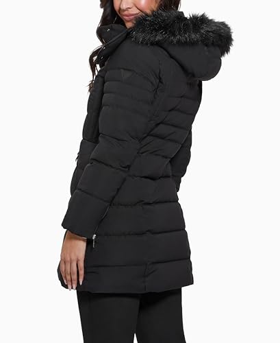 GUESS Women's Calgary Long Hood Puffer Jacket3