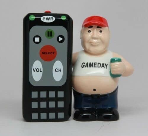 Set Of 1 King of The Remote - Salt and Pepper Shakers