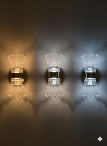 Image of 12 Watt Led Wall Light and Wall scones wall lamp for- Home, Kitchen, Bedside, Bedroom, Living Room, Office, Indoor, Bedside, Mirror Side, Diwali Lighting (Big Cut)