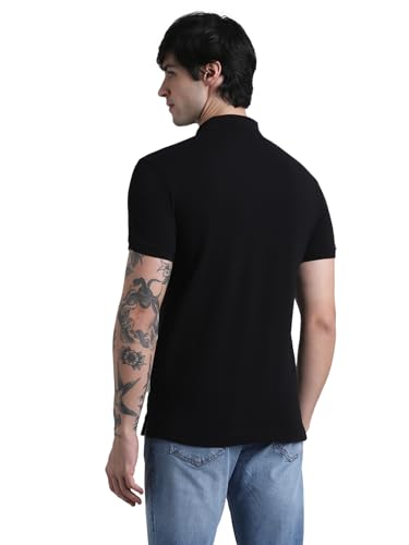 Image of Jack & Jones Men Cotton Polo Collar Slim Fit T-Shirt