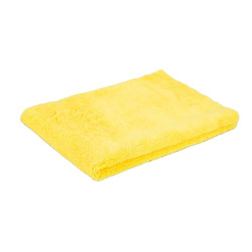 Serviettes microfibre anti-rayures Maxshine sans bords 380 g/m² jaune - 4