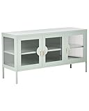 Buffet métallique polyvalent conçu pour s'adapter au salon, au bureau à domicile ou au couloir.