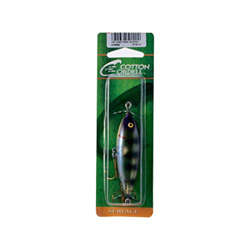 Cotton Cordell Crazy Shad Spinning Topwater Fishing Lure, Freshwater Fishing Gear And Accessories, 3", 3/8 Oz, Bluegill #TOP4