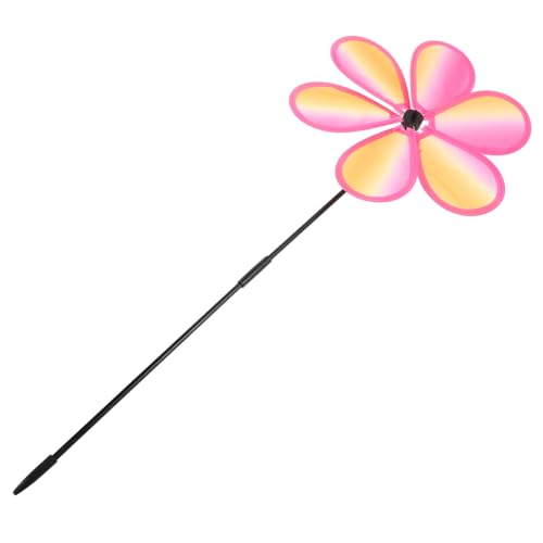 Milisten Bunte Stoff Windräder Kinder Handlich Tragbar Outdoor Gartendekoration Spielzeug