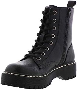 UNIONBAY Women's Hayden Ankle Boot, Black PU, 10 | Image 5