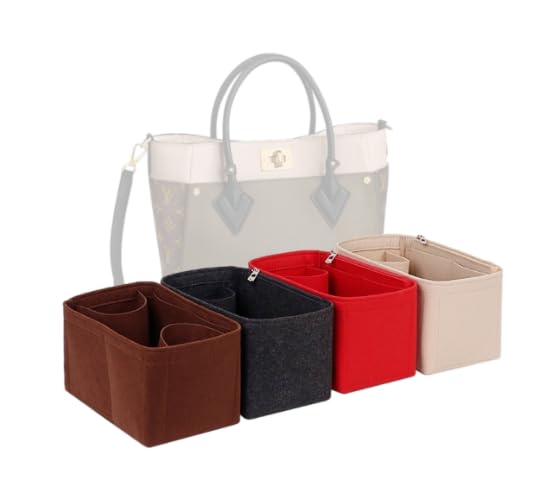 LinerLink Bag Organizer for LV Tote on My Side MM (30.5L x 24.5H x 14D cm) (Black, Style B)