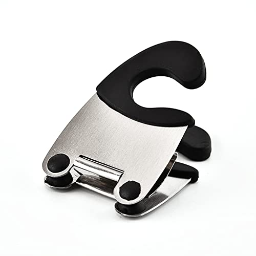 WEITING espátula para sartenes, clip para ollas, soporte para cucharas, clip acero inoxidable, clip portátil, soporte para platos, soporte para espátula goma