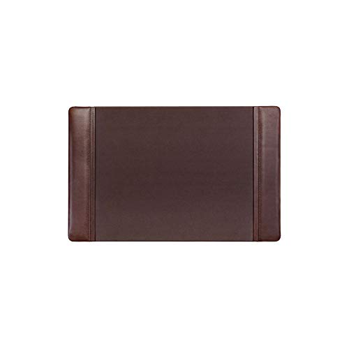 Dacasso Classic Leather Side Rail Desk pad, 22 x 14, Chocolate Brown